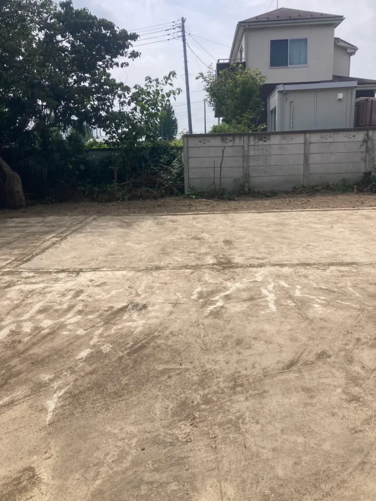 2026年8月|行田市 家屋解体(物置)施工後