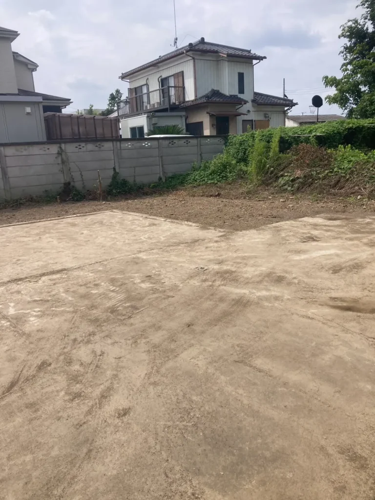 2026年8月|行田市 家屋解体(物置)施工後