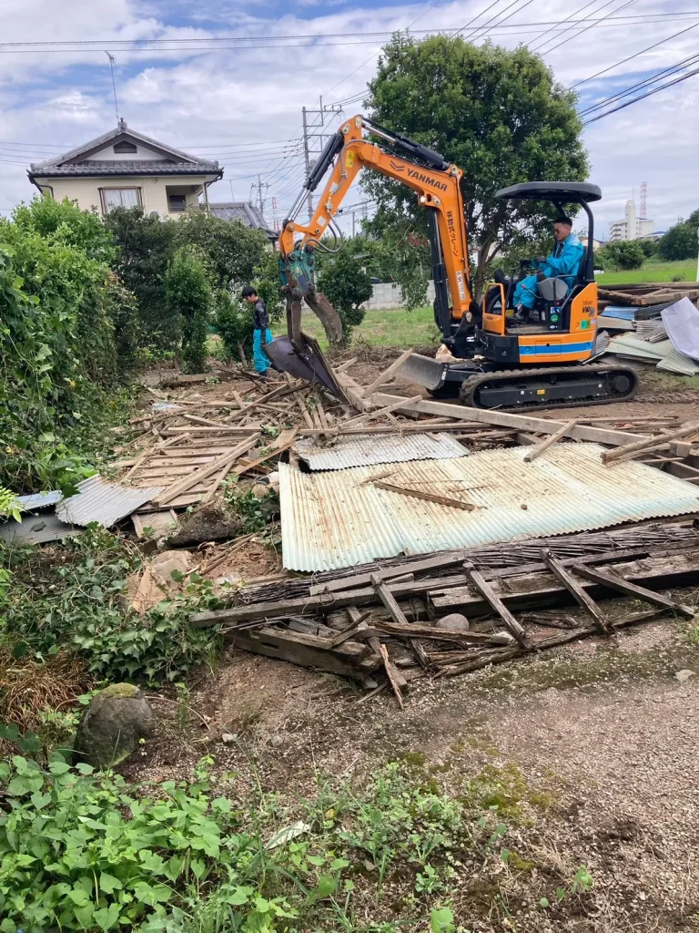 2026年8月|太田市 解体(物置)施工中